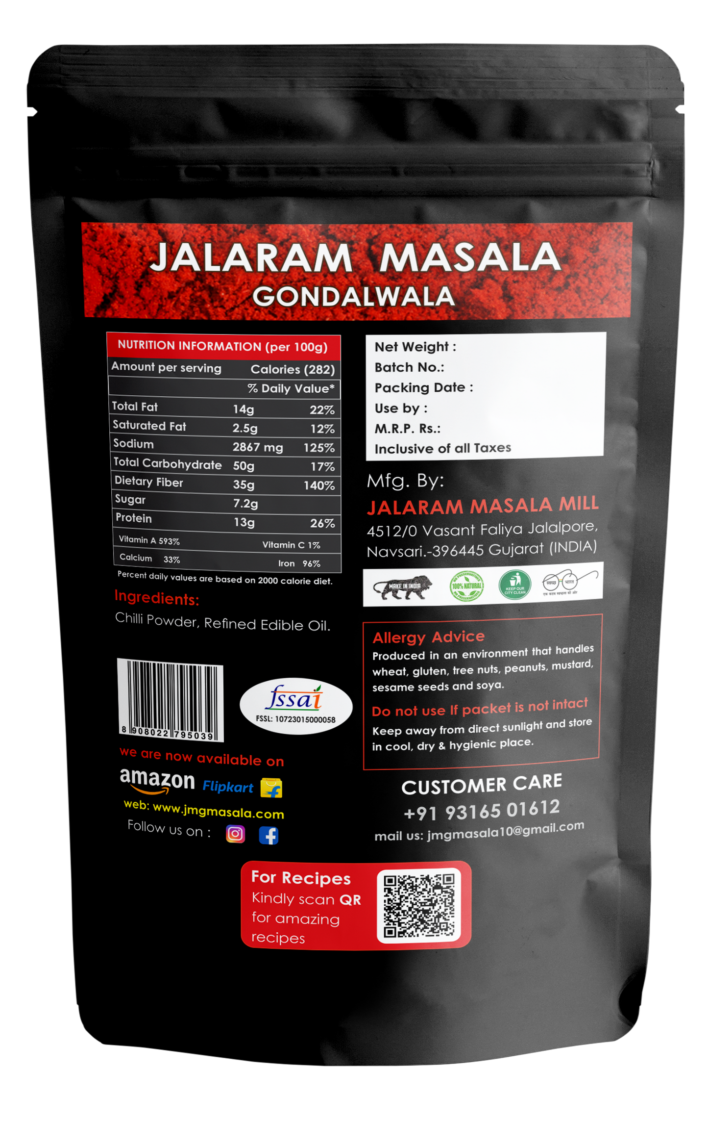 KASHMIRI BEDKI RED CHILLI POWDER